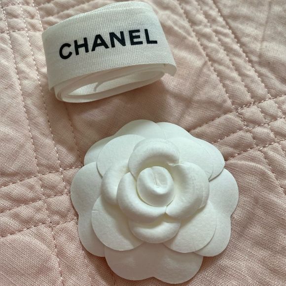 CHANEL Accessories - Authentic CHANEL Camellia and Ribbon